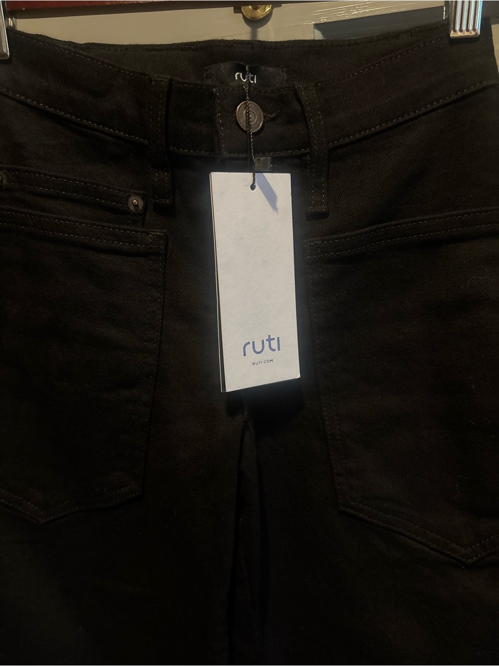 Ruti Black High-Rise Wide Leg Jeans - Picture 3 of 4